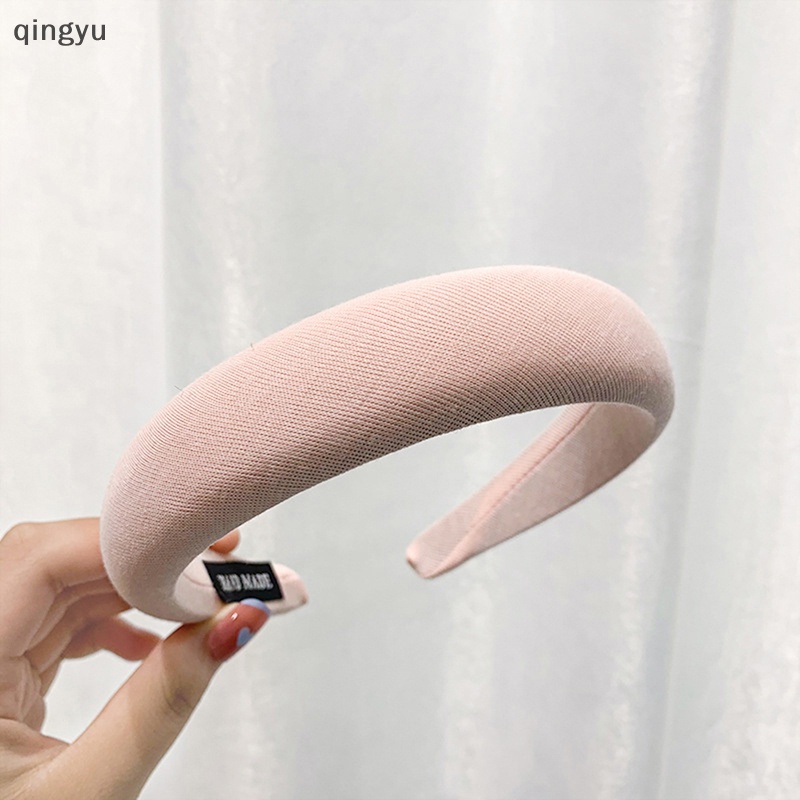 Băng Đô Cài Tóc Bằng Xốp Phối Nhung Dày Dặn Thời Trang Xinh Xắn Cho Nữ