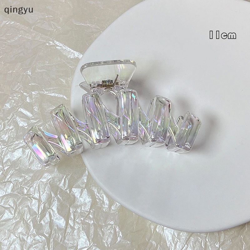 Kẹp Tóc Càng Cua Bằng Nhựa Trong Suốt Phong Cách Hàn Quốc Cho Nữ