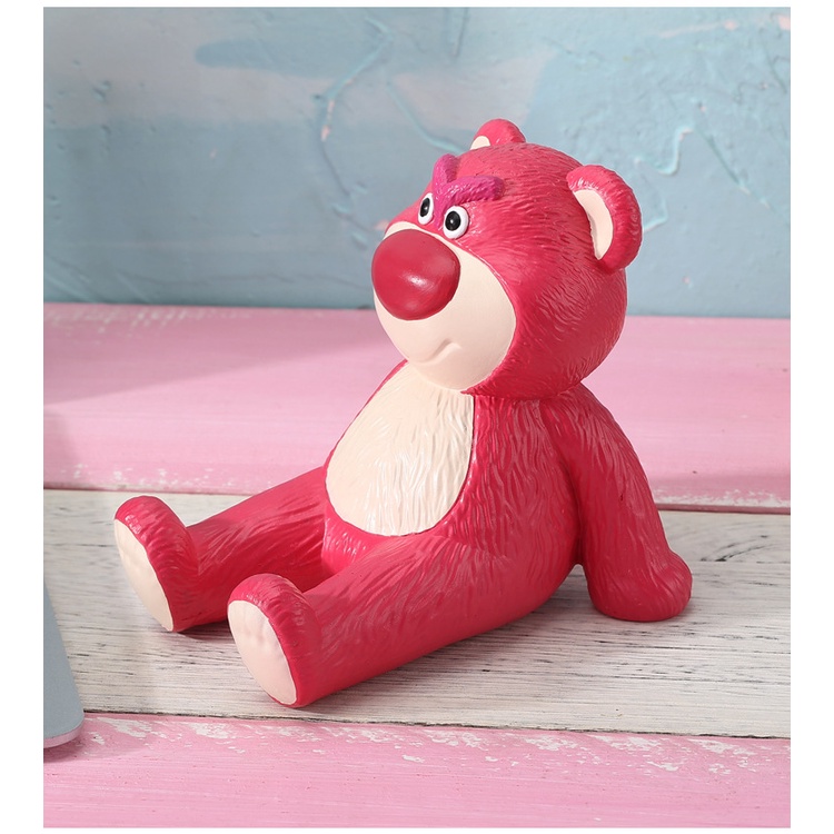 Strawberry bear giá đỡ điện thoại di động máy tính để bàn trang trí hoạt hình dễ thương giá đỡ máy tính bảng