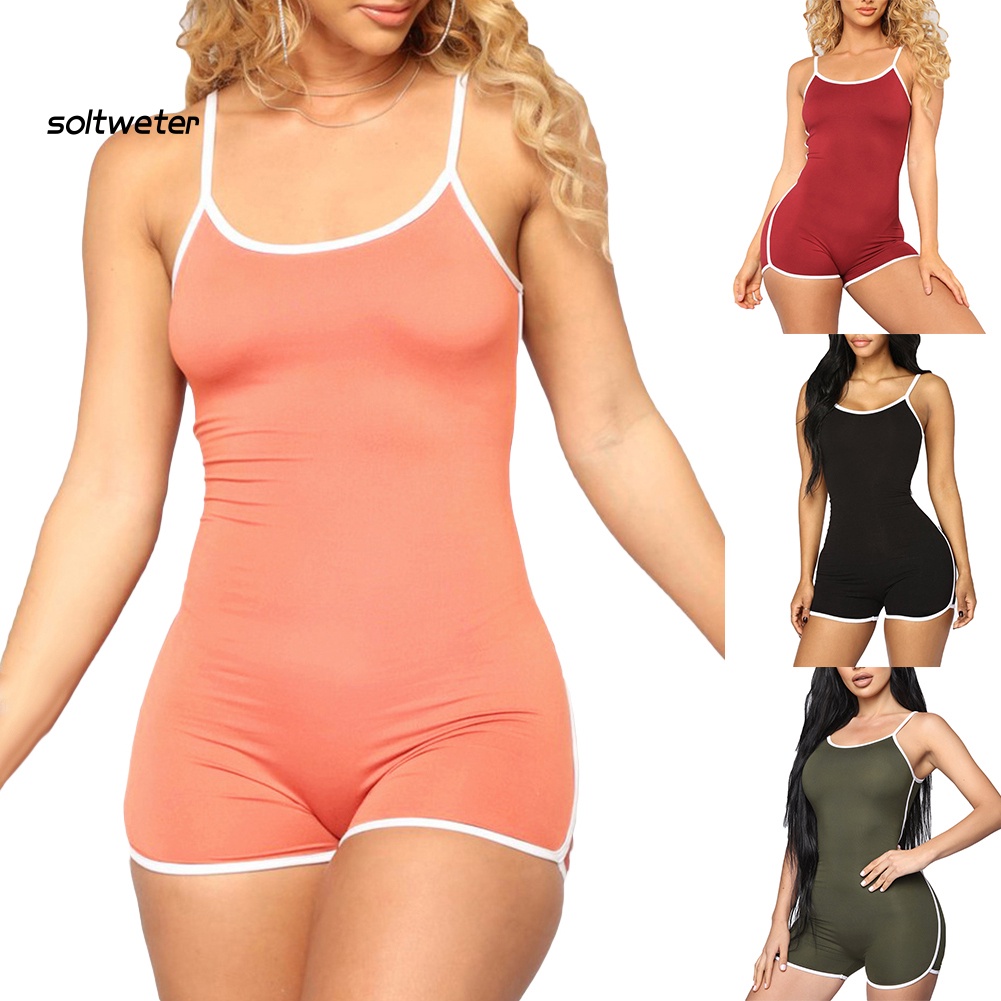 Đầm Hai Dây Cotton Cổ Khoét Sâu Màu Sắc Trơn Quyến Rũ Cho Nữ