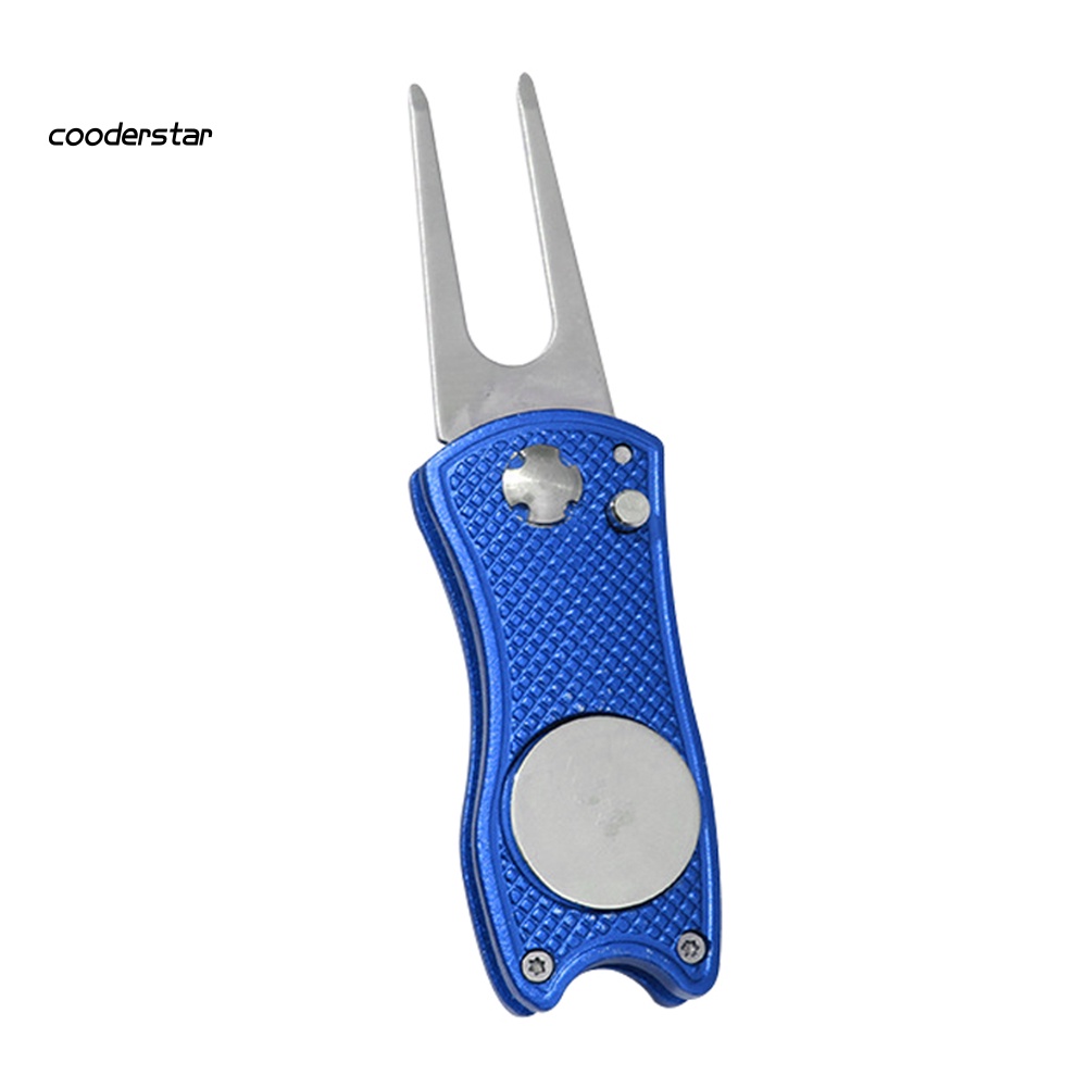 Dụng Cụ Đánh Dấu Vị Trí Bóng Golf Bằng Thép Không Gỉ Có Thể Gập Lại