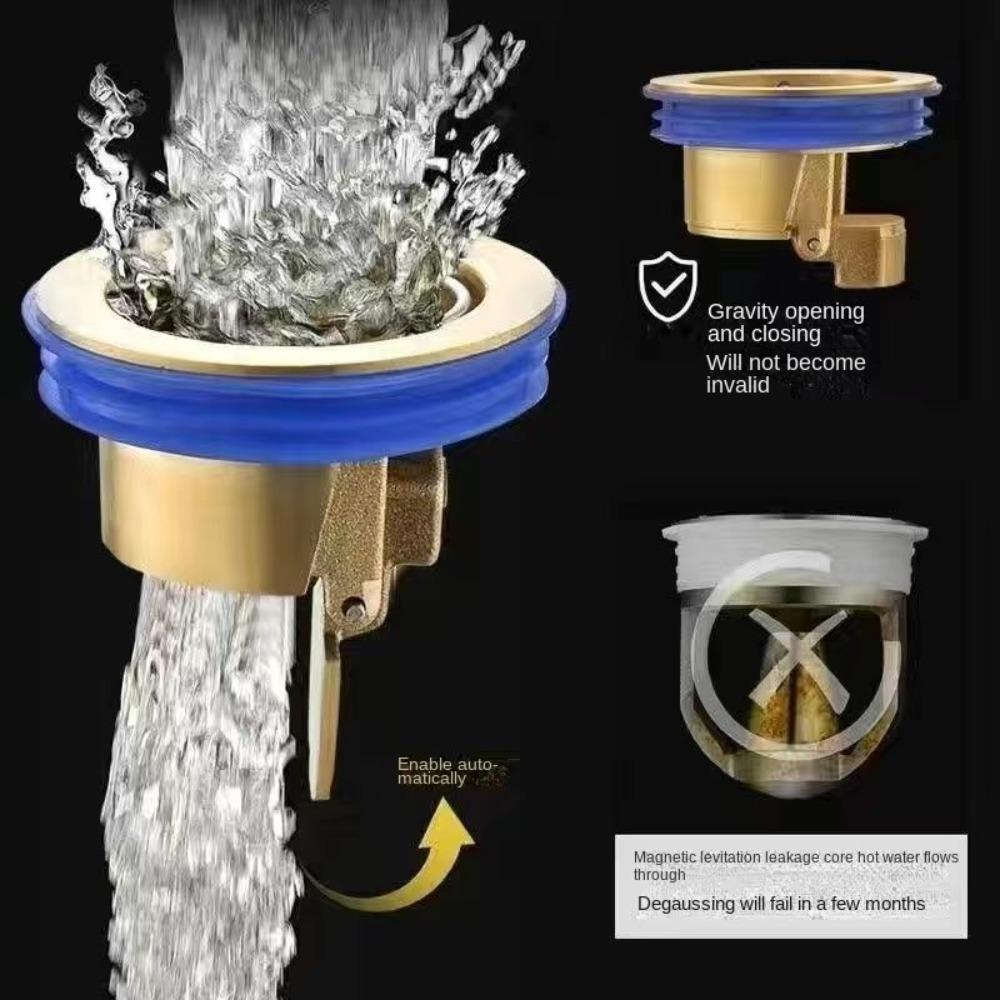 Nắp Chặn Lỗ Cống BẰNG ĐỒNG Thoát Nước Một Chiều / Chống Mùi Hôi Chống Côn Trùng Cho Nhà Bếp