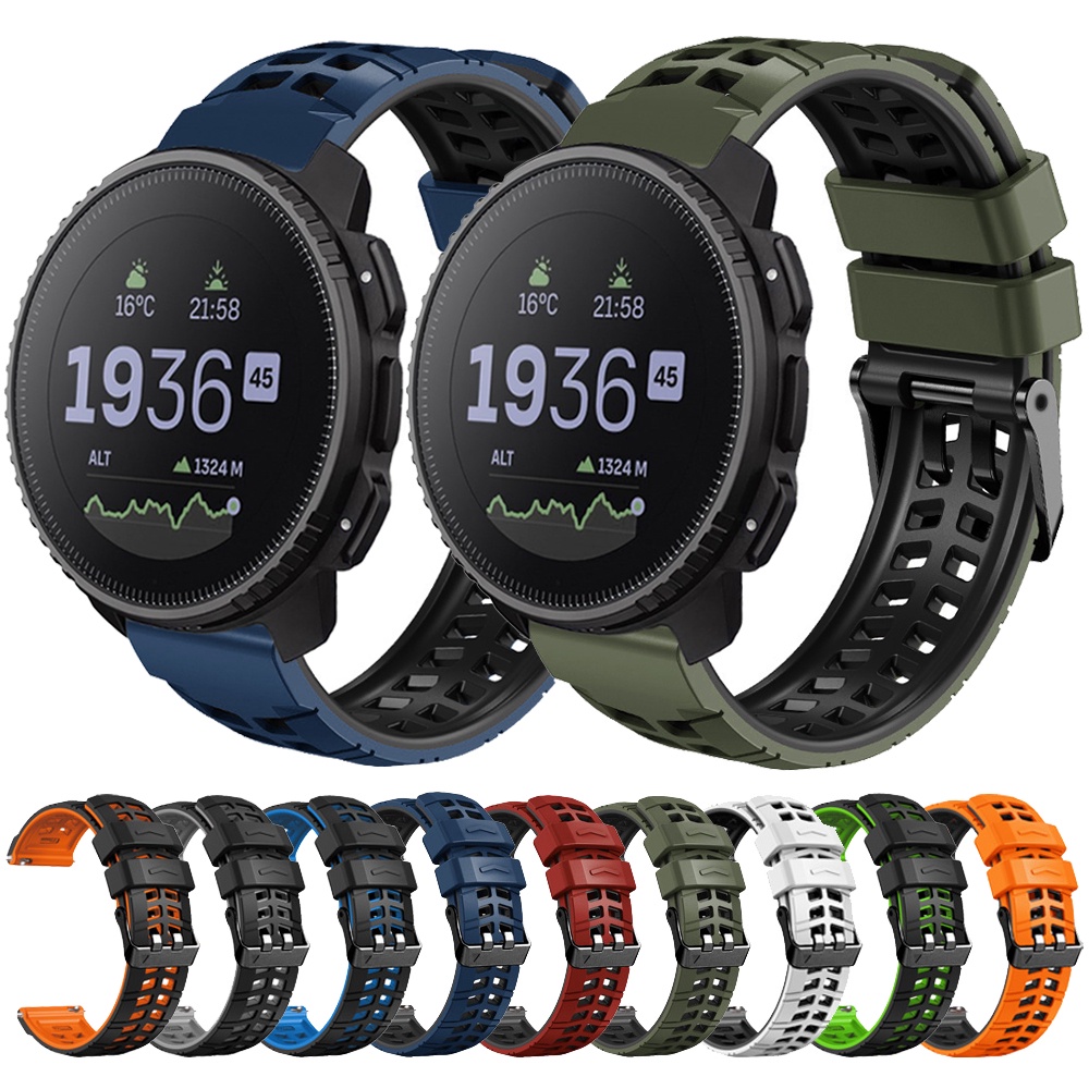 Dây Đeo Thay Thế Bằng Silicone 22mm Cho Đồng Hồ Suunto 9 Peak Pro / 5 Peak