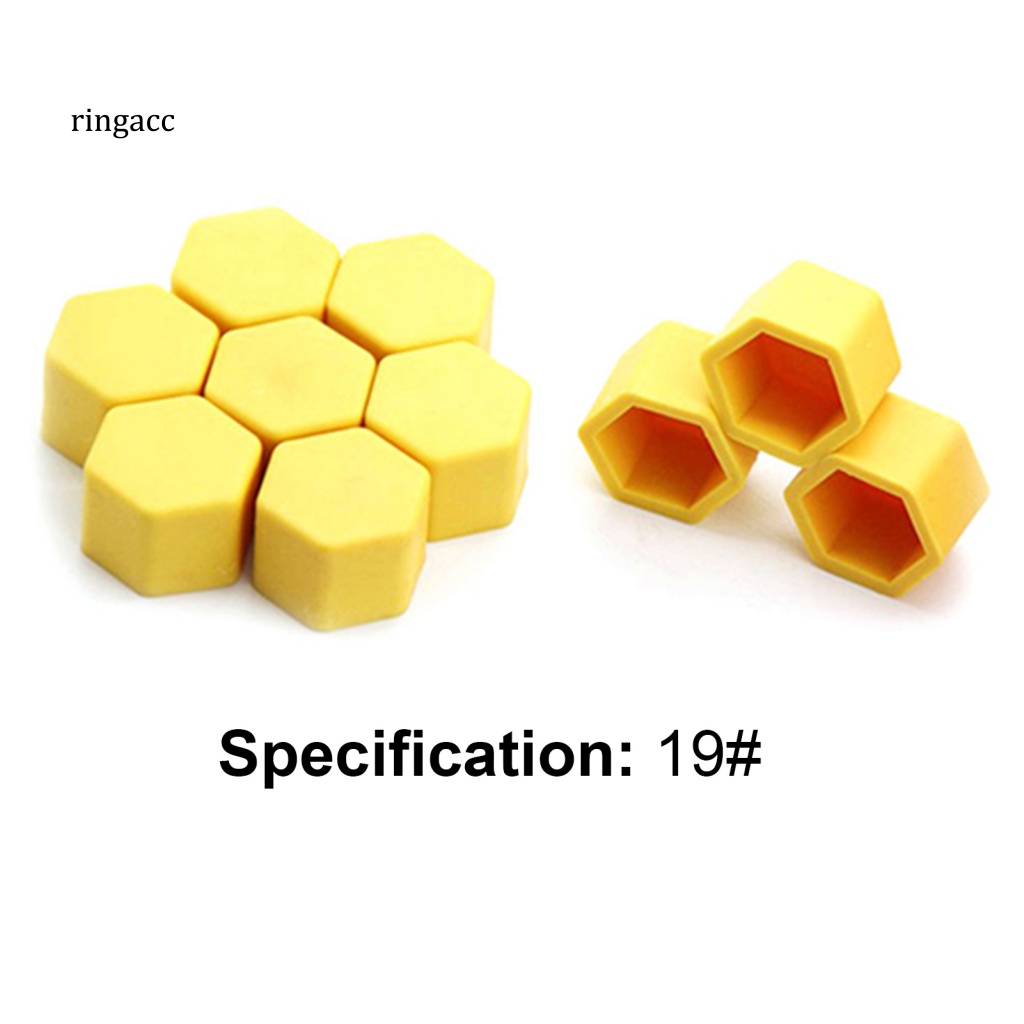 Bộ 20 Nắp Silicone Bảo Vệ Vành Bánh Xe Hơi Chịu Nhiệt Độ Cao 19mm