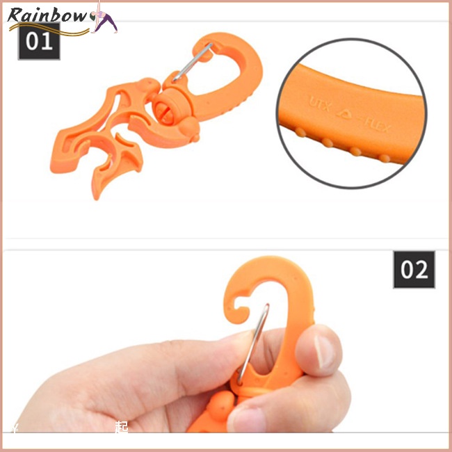 Giá Đỡ Ống Thở Đôi BCD Kèm Móc Kẹp Chuyên Dụng Cho Môn Lặn Biển