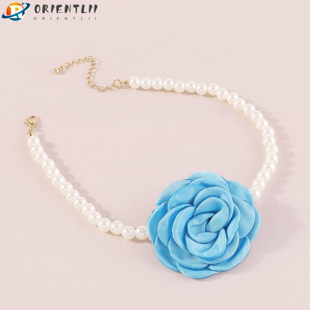ORIENTLII Vòng Cổ Choker Đính Hạt Nhiều Màu Sắc Thanh Lịch Dành Cho Nữ