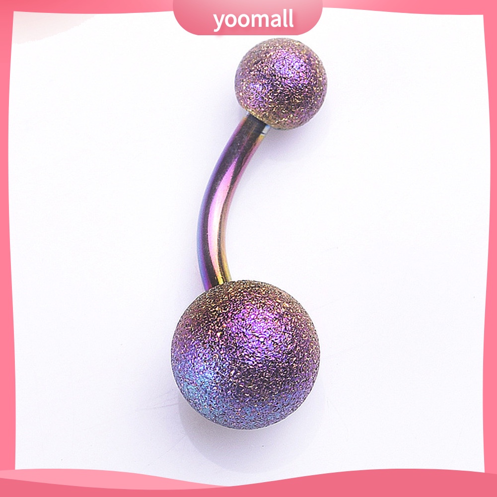 Khuyên Rốn Dạng Thanh Tạ Đôi Bằng Thép Không Gỉ Gợi Cảm Cho Nữ