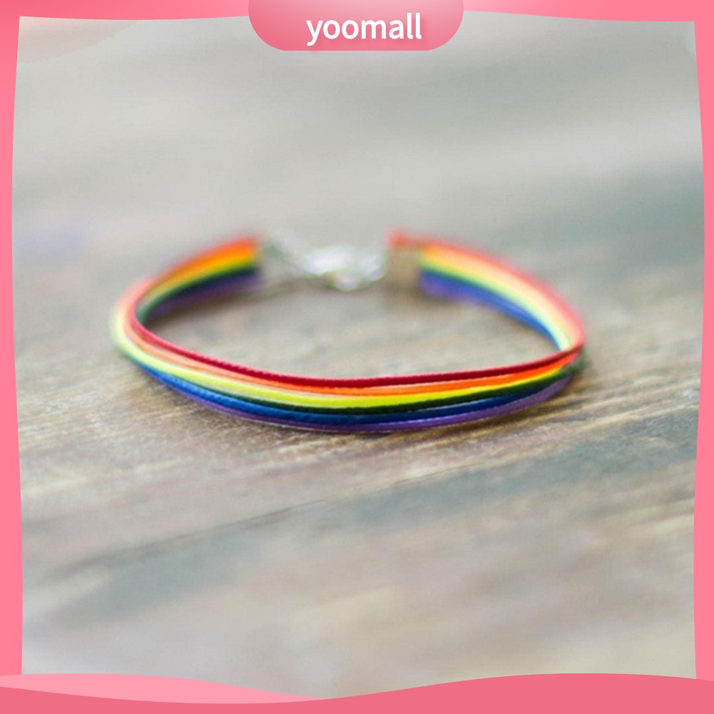 Vòng Tay Dây Màu Cầu Vồng Thời Trang Cho Nam Và Nữ