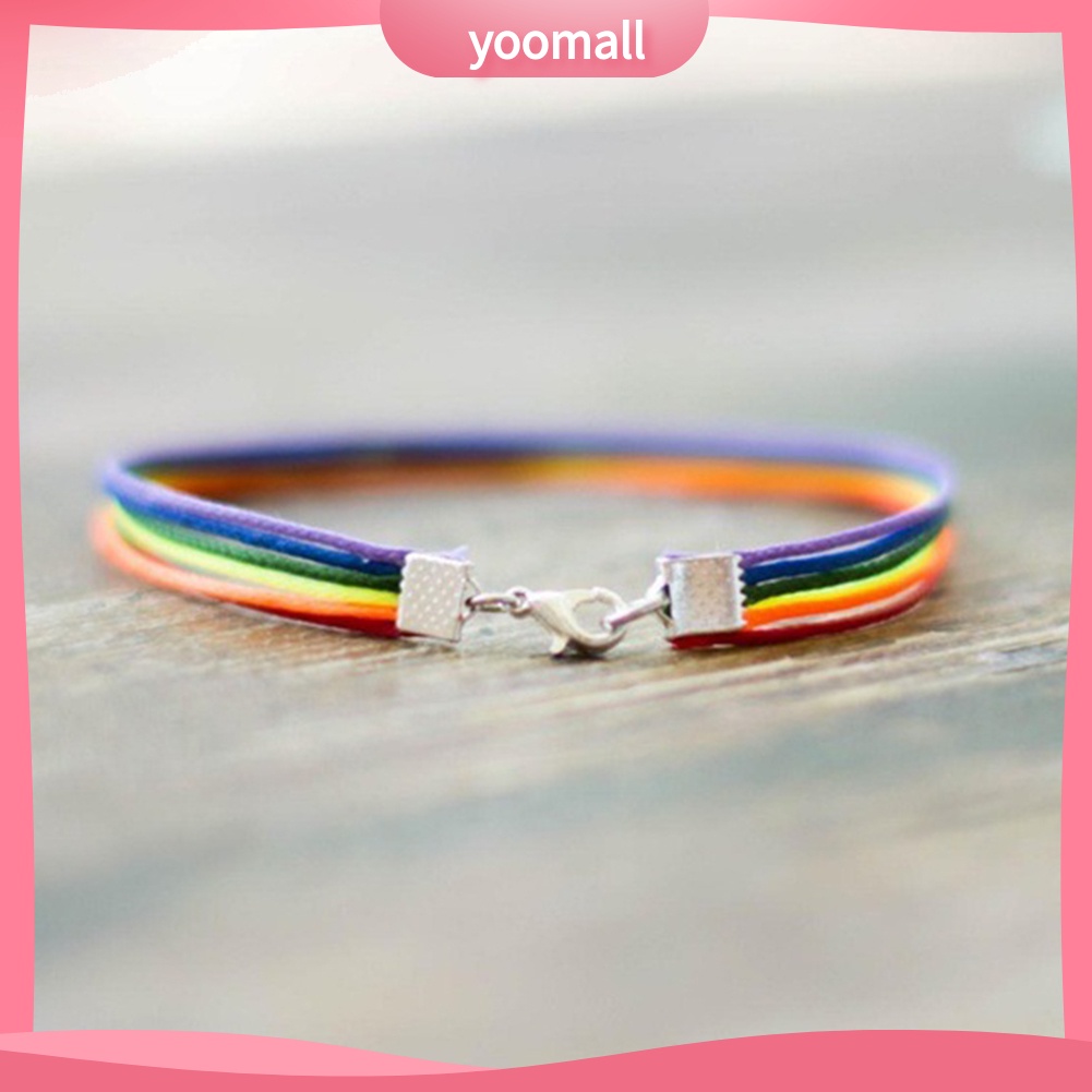 Vòng Tay Dây Màu Cầu Vồng Thời Trang Cho Nam Và Nữ