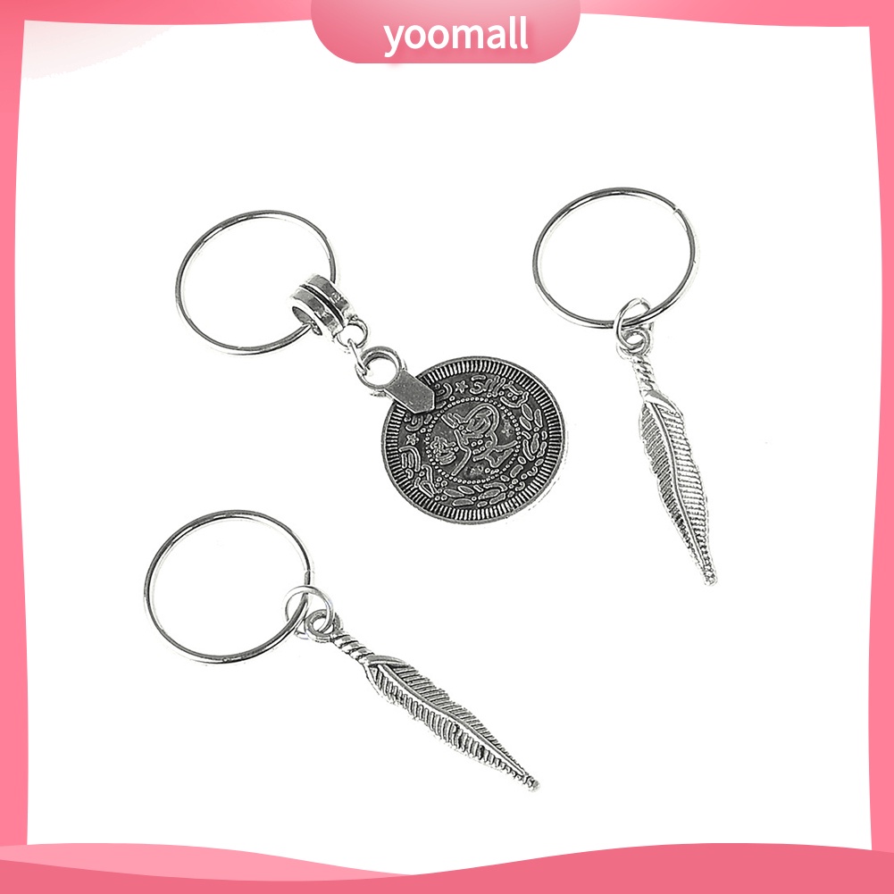 1 Gói Kẹp Tóc Đuôi Heo Châu Phi Đính Hạt DIY