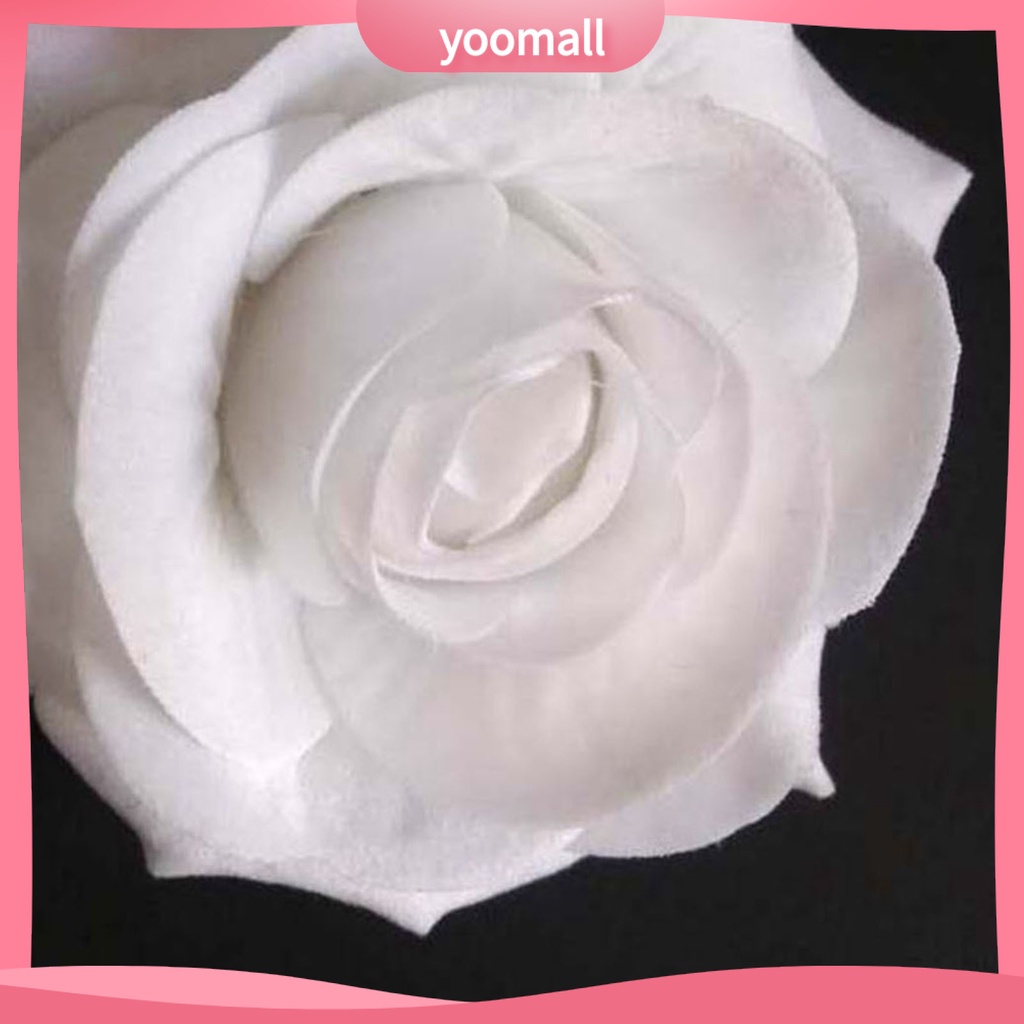 1 Kẹp Tóc Hình Hoa Hồng Bằng Kim Loại Có Thể Tái Sử Dụng