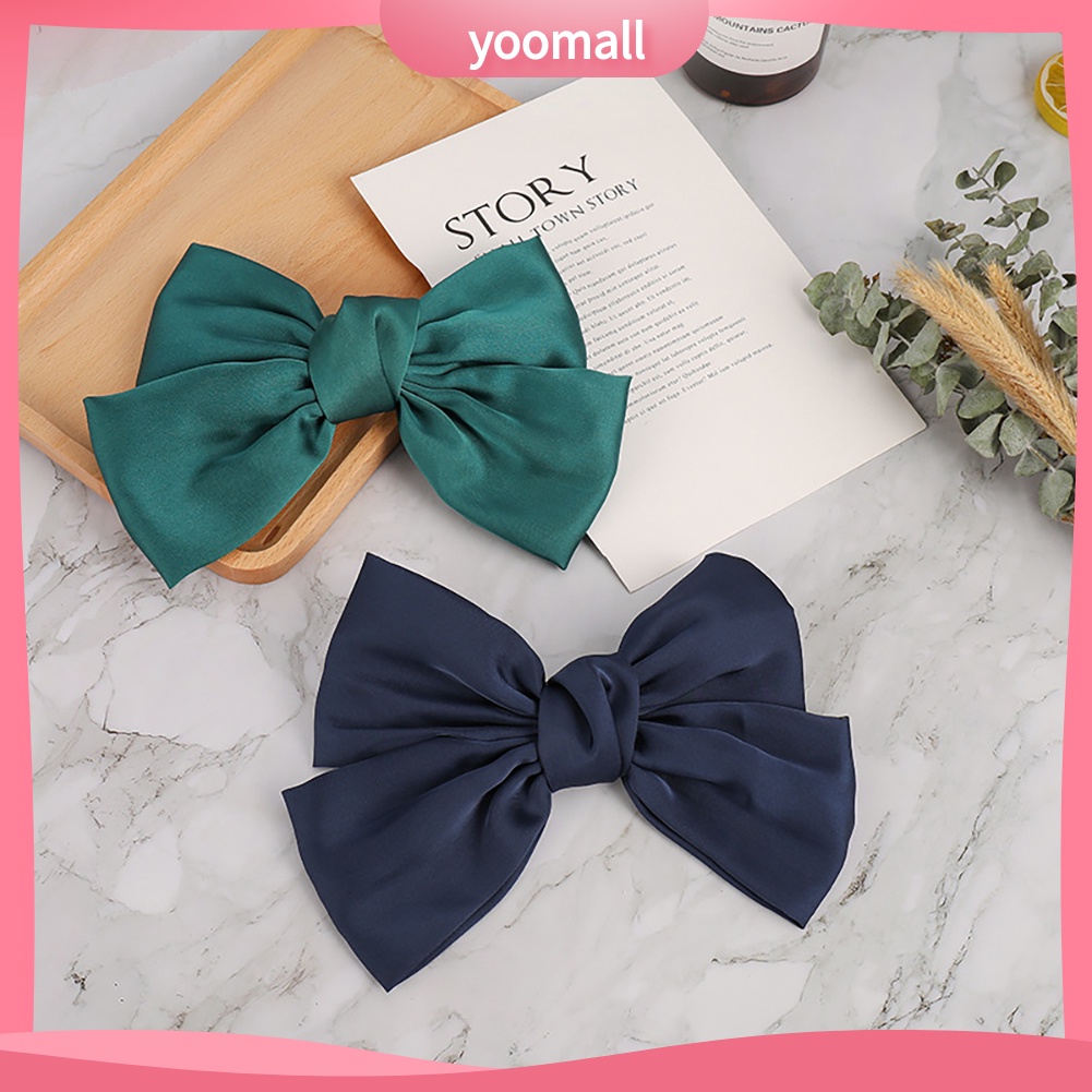 Kẹp Tóc Nơ Lớn Màu Sắc Ngọt Ngào Cho Nữ