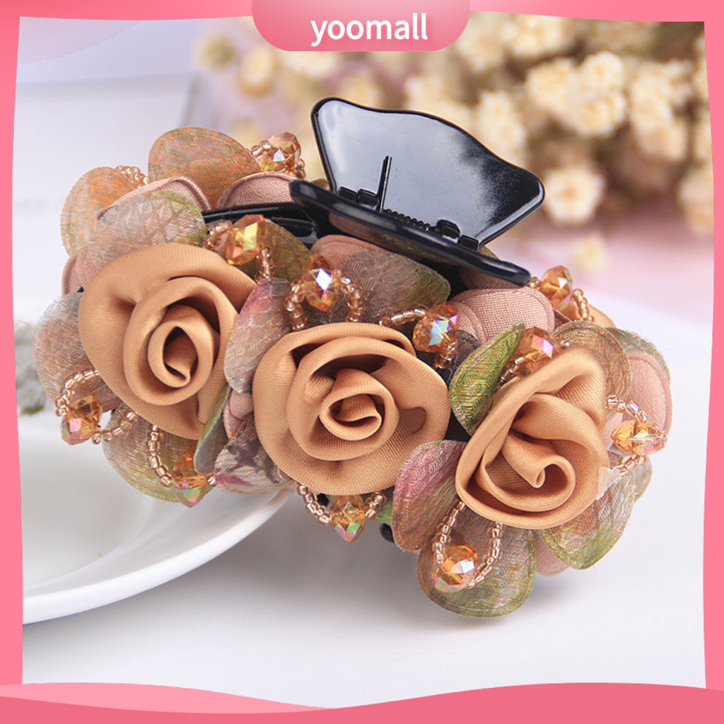 Kẹp Tóc Càng Cua Bằng Nhựa Co Giãn Chống Trượt Tạo Kiểu Tóc Thủ Công