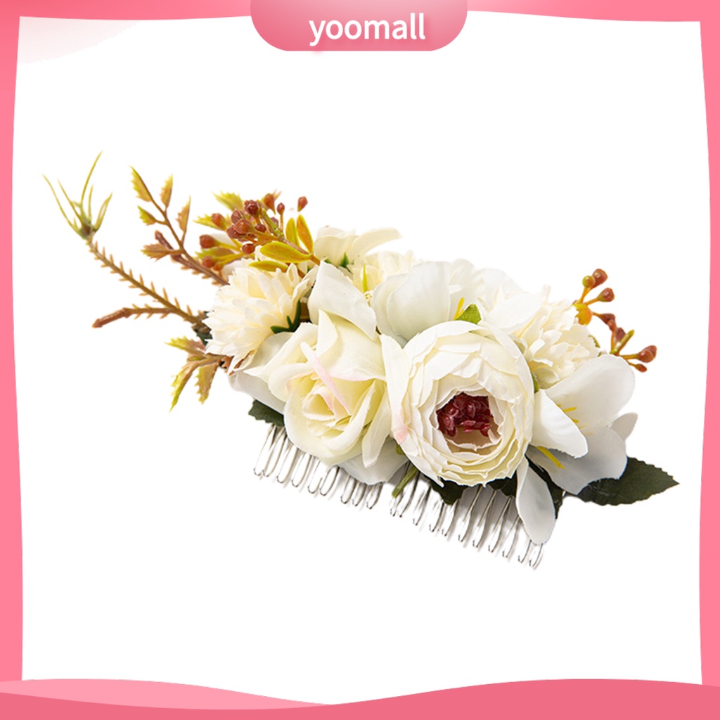 Lược Cài Tóc Mật Độ Chống Trượt Hình Hoa Lá