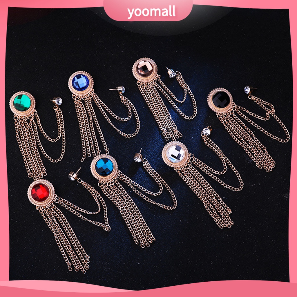 Ghim Cài Áo Dạng Chuỗi Xích Lấp Lánh Mạ Điện Lên Màu Nhanh Phong Cách Cổ Điển Cho Nam