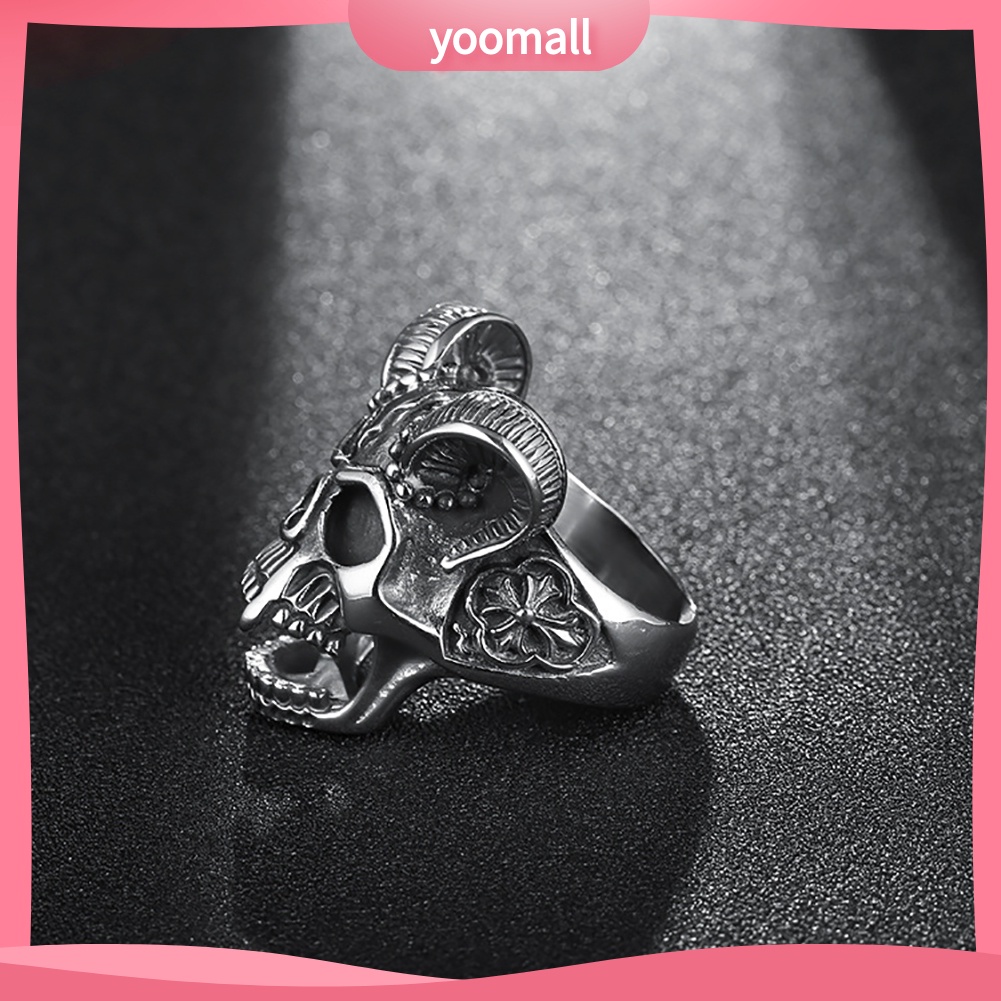 Nhẫn Họa Tiết Đầu Lâu Phong Cách Cổ Điển Cho Nam Và Nữ