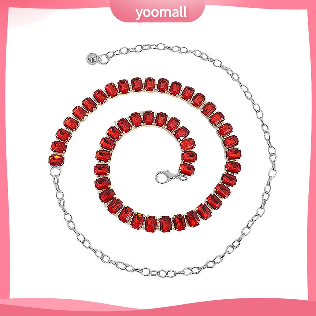 [YM] Dây Xích Thắt Lưng Mạ Vàng Bóng Thanh Lịch Gợi Cảm Sang Trọng Màu Sắc Tinh Khiết Lấp Lánh Phụ Kiện Mặc Hàng Ngày Cho