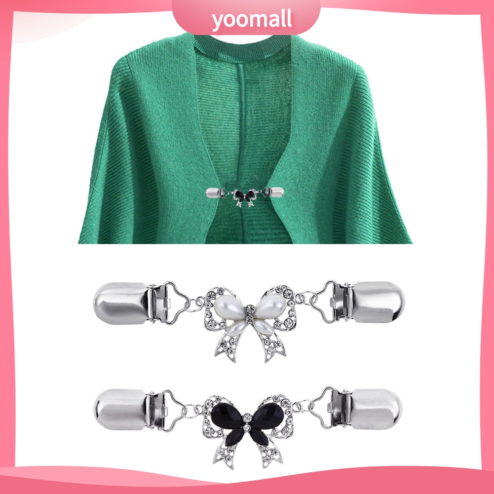 Ghim Cài Áo Hình Nơ Đính Đá Thời Trang Cho Nữ