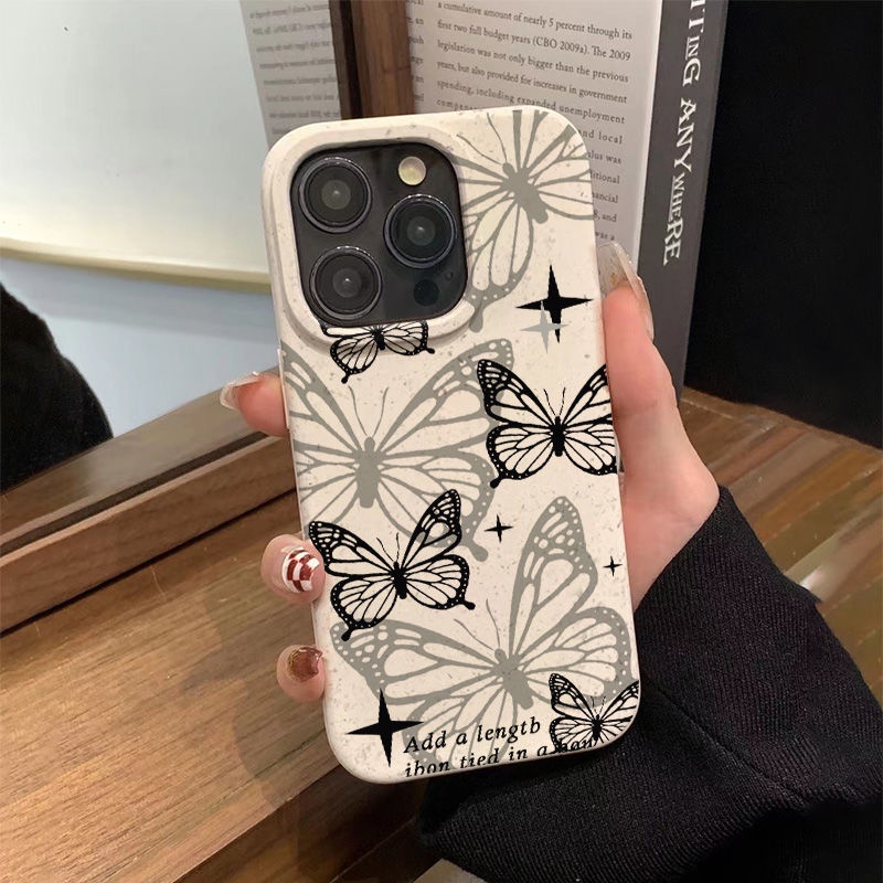 Ốp Điện Thoại Mềm Chống Sốc Hình Bướm Cho iPhone Max128714Ốp Điện Thoại Thiết Kế Đơn Giản Xinh Xắn Cho Iphone 13plus 11