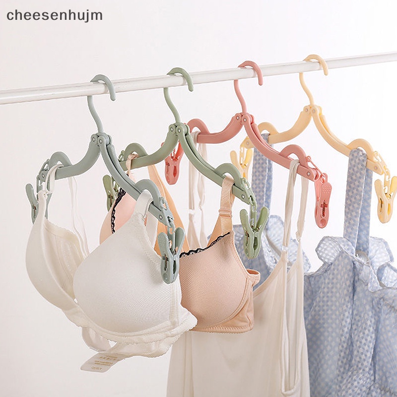 Bộ 5 Móc Nhựa Treo Quần Áo Gấp Gọn Tiết Kiệm Không Gian Đa Năng