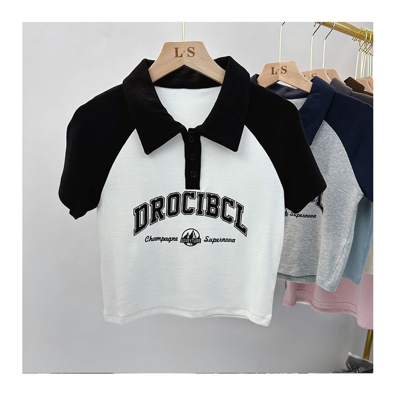 Áo Thun Polo Tay Ngắn Cho Bé Gái