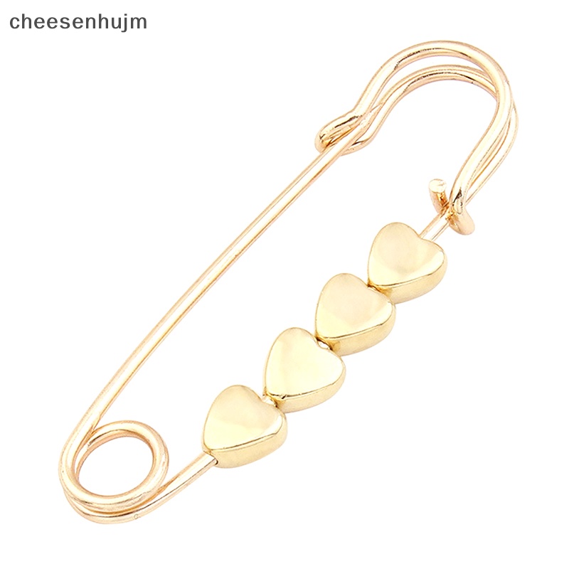 Ghim Cài Áo Hình Ngôi Sao / Trái Tim Màu Vàng Điều Chỉnh Được Tiện Dụng