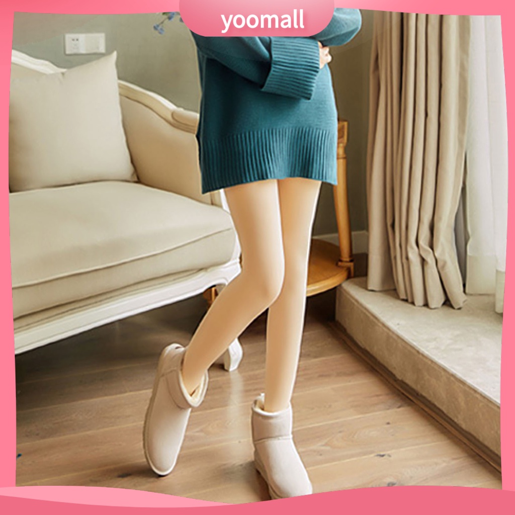 Quần Tất Dày Giữ Ấm Co Giãn Thời Trang Cho Nữ