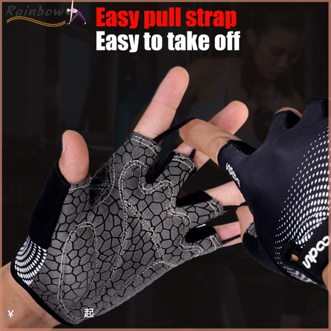 1 Đôi Găng Tay Chống Trượt Thoáng Khí Để Tập Thể Thao Tiện Dụng