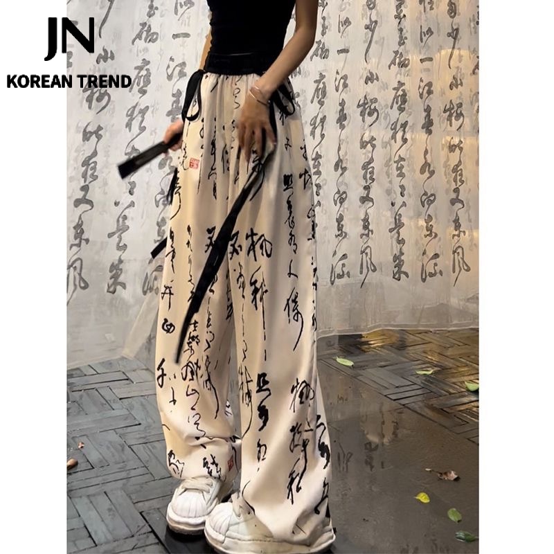 JN Studio quần nữ đùi quần ống rộng Thời trang hàn quốc A93L045