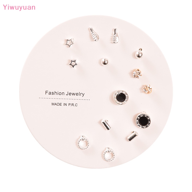 1 Cặp Bông Tai Hình Trái Tim / Bướm / Hình Học Đơn Giản Thời Trang Mới Cho Nữ