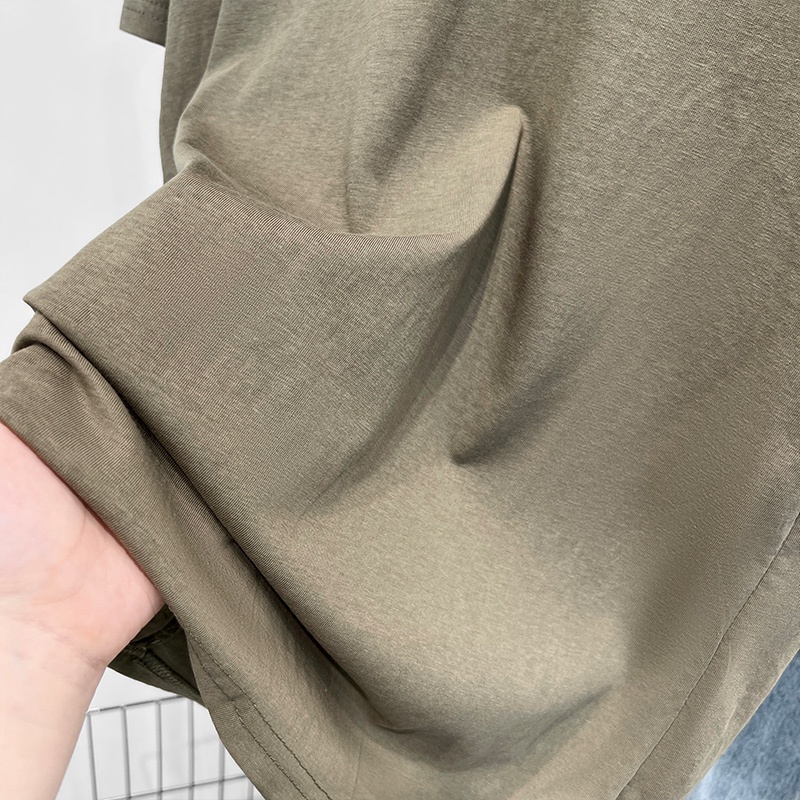 Áo Thun Nữ Ngắn Tay Cổ Chữ V in Chữ Thời Trang