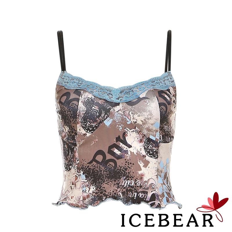 Áo Croptop Hai Dây Cổ Chữ V Phối Ren Thời Trang Cho Nữ