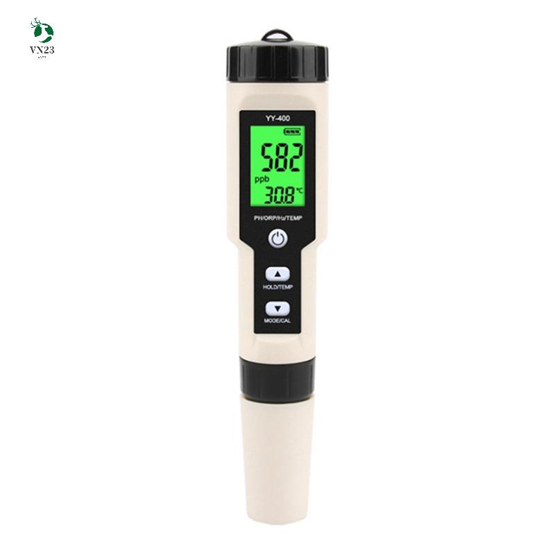 Bút Thử Chất Lượng Nước Kỹ Thuật Số 4 Trong 1 YY-400 Hydrogen PH / ORP / H2 Và TEM