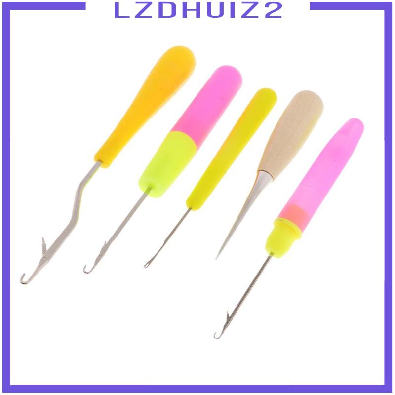 Bộ 5 Dụng Cụ Đan Móc Len Cho Thảm