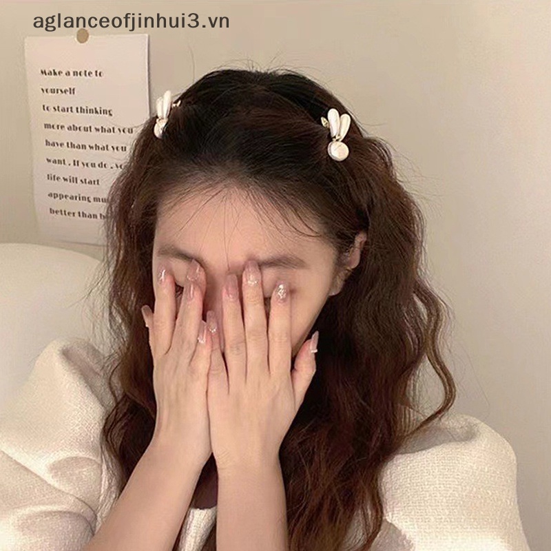 ~ Afhvn ~ Kẹp Tóc Mái Ngang Trán Hình Thỏ Cho Nữ.