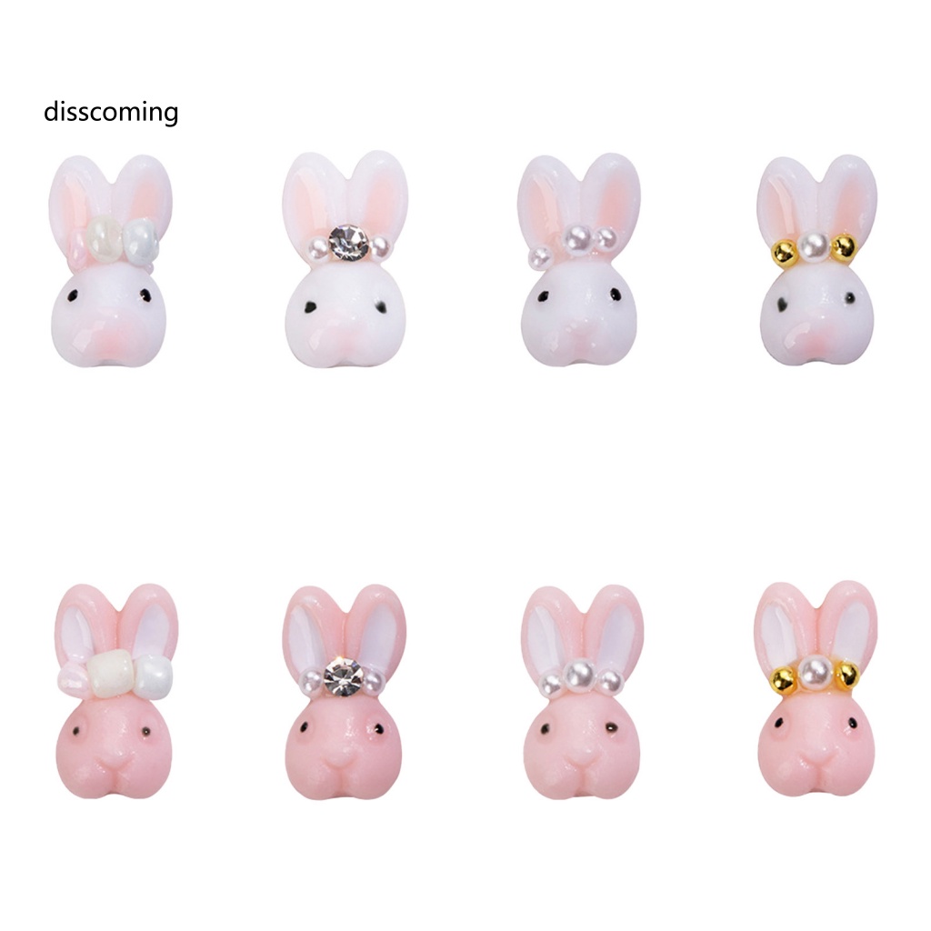 Áo Khoác Dáng Dài In Họa Tiết Cá Tính Trẻ Trung| Set 10 Phụ Kiện Trang Trí Móng Tay Hình Thỏ Hoạt Hình Dễ Thương