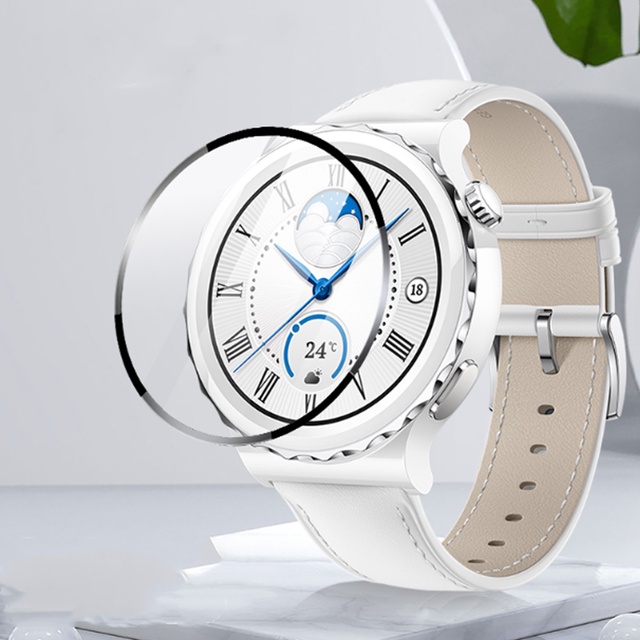 Kính Cường Lực Viền Cong 3D Bảo Vệ Màn Hình Cho Huawei Watch 4 Pro GT 3 Pro 46mm 43mm GT3 GT2 Pro GT 2 42mm GT 3 Runner gt2e