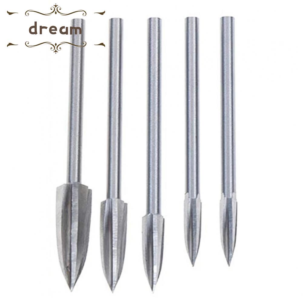 【DREAMLIFE】Drill Bit White Steel Woodworking 3mm Diameter For Carving Milling Cutter