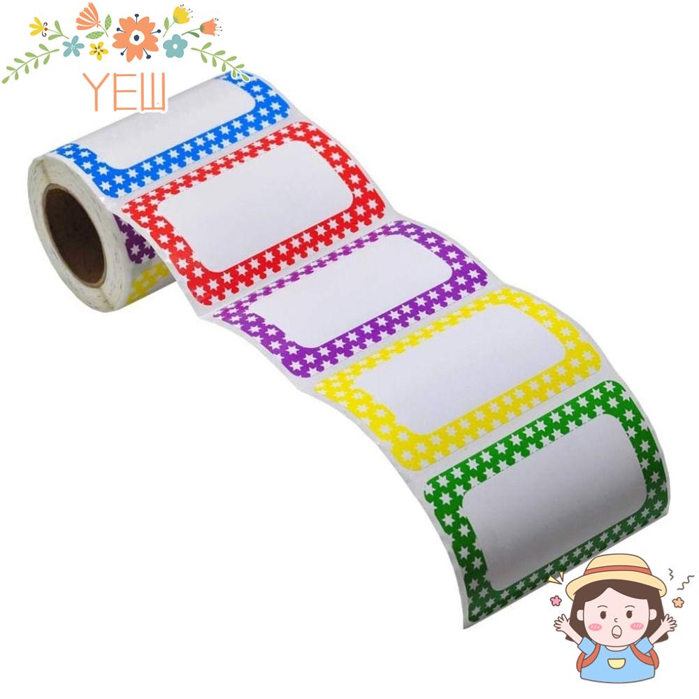 Nhãn Dán Ghi Tên Bằng Giấy Nhiều Màu Sắc Dùng Cho Tiệc Tùng / Văn Phòng