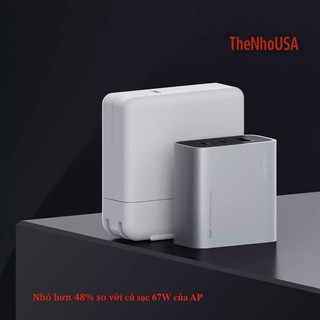 Củ sạc nhanh Cuktech 67W 15C 3 cổng 2C1A PD PPS QC3+