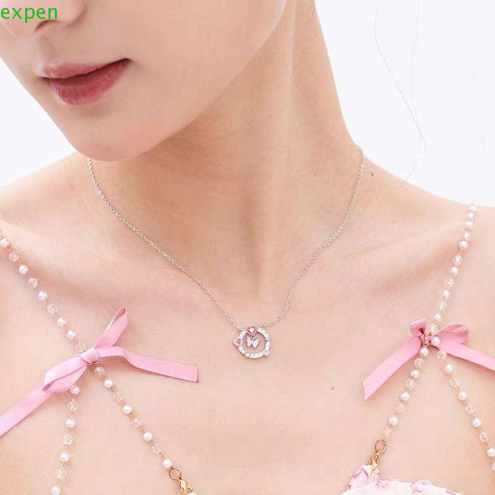 Dây Chuyền Mạ Vàng 2K Mặt Hình Bươm Bướm Thời Trang Cho Nữ|Vòng Cổ Choker Bằng Hợp Kim Thời Trang Cho Nữ