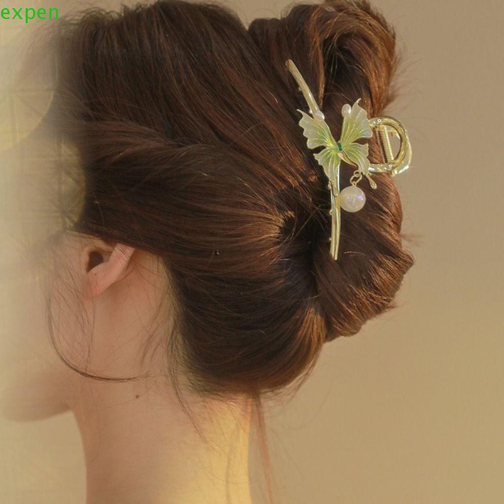 Kẹp Tóc Dạng Tua Rua Bằng Hợp Kim Hình Bướm Phong Cách Hán Phục