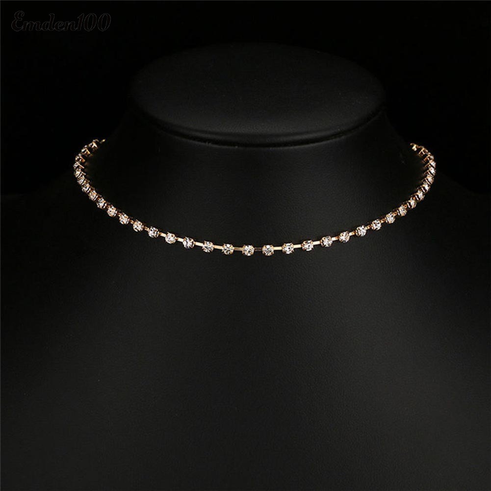 Vòng Cổ Choker Đính Đá Thời Trang Cho Nữ