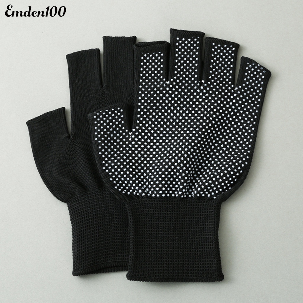 Set 2 Đôi Găng Tay Hở Ngón Chống Trượt Tiện Lợi