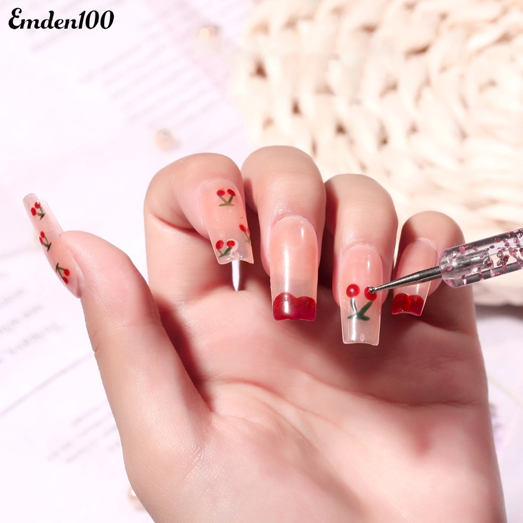 Set 5 Bút Hai Đầu Bằng Acrylic Dễ Sử Dụng Để Vẽ Móng Làm Đẹp