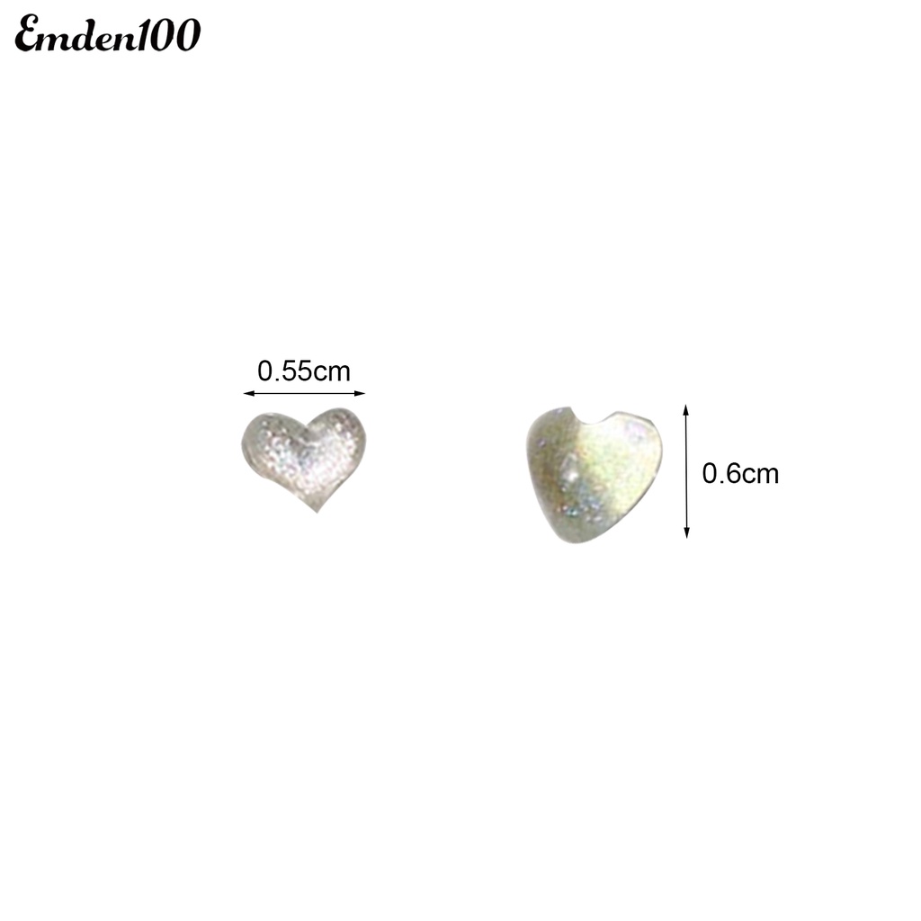 1 Hộp Keo Dán Trang Trí Móng Tay 3D Hình Trái Tim