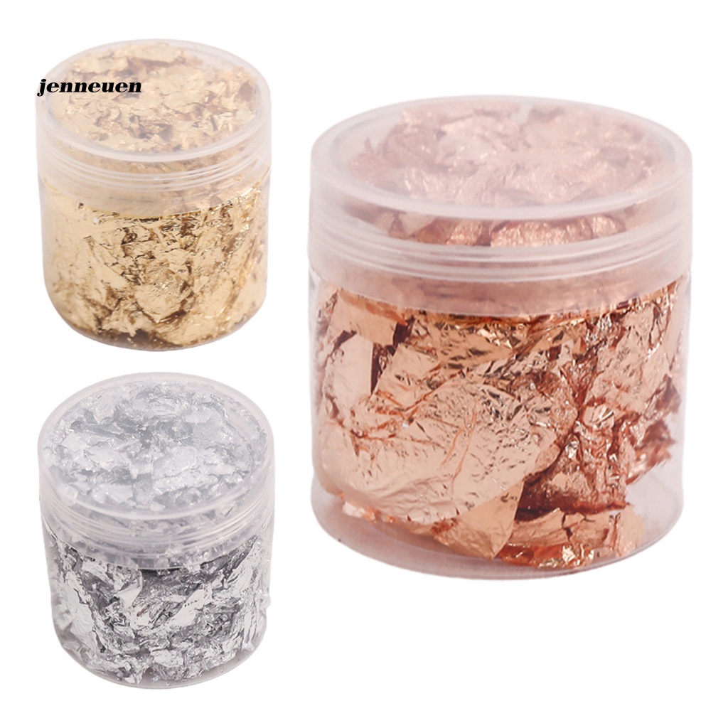 1 Cuộn Miếng Dán Lá Nhôm Màu Sắc Lấp Lánh Chống Oxy Hóa Trang Trí Móng Tay