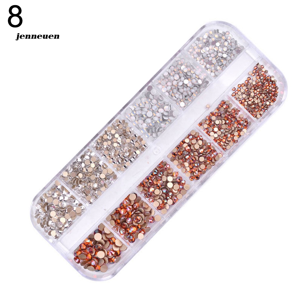 Hộp 1440 Hạt Kim Cương Giả 3D Tự Trang Trí Móng Tay