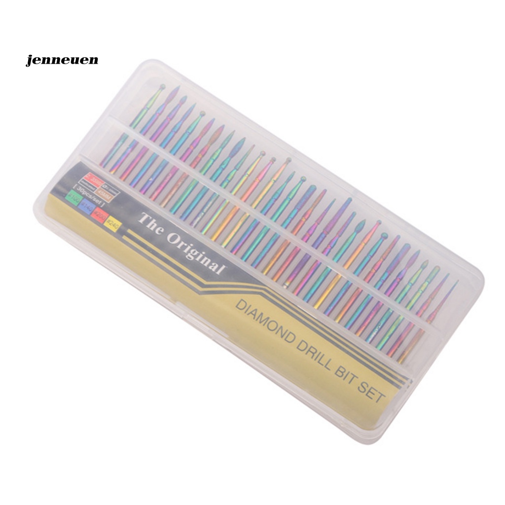 Bộ 30 Đầu Mài Đánh Bóng Móng Tay Chịu Nhiệt Nhiều Màu Sắc