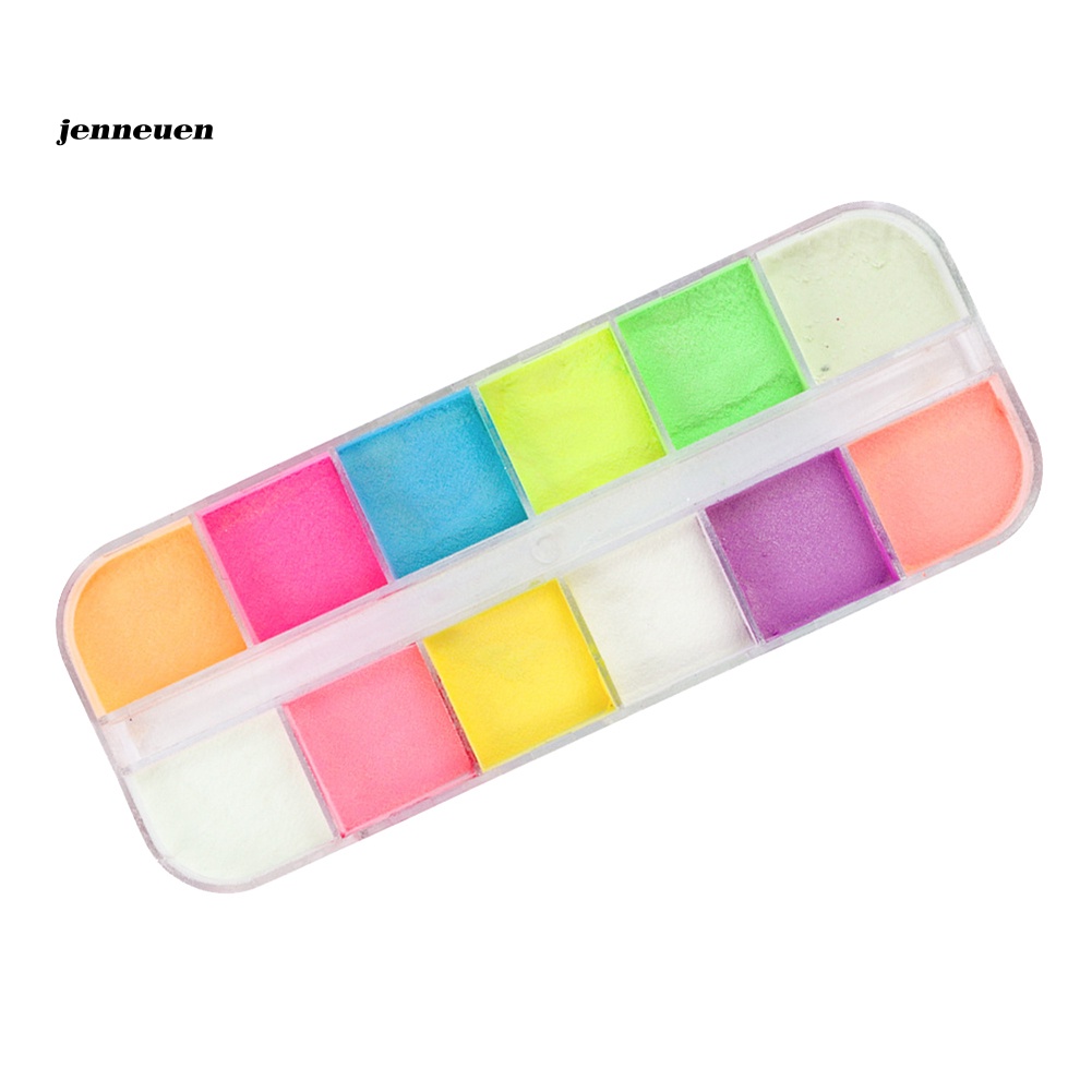 Bột Dạ Quang Lấp Lánh Trang Trí Móng Tay DIY